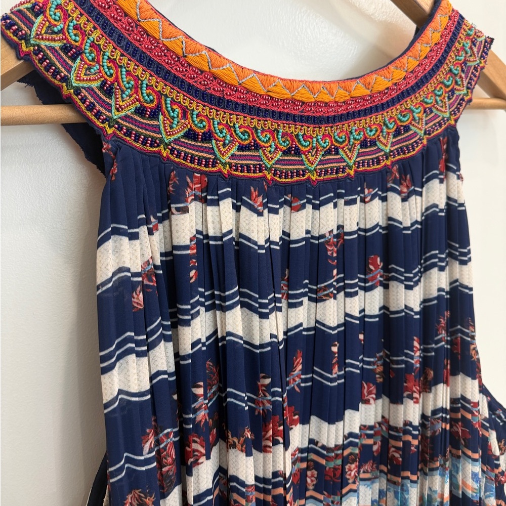 Anthropologie Bhanuni Jyoti multicolor Temara Shift Dress XL - Picture 9 of 9